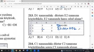 MS Excel 2019 - test izahı