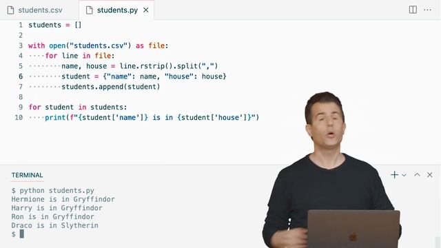 CS50P - Lecture 6 - File I/O