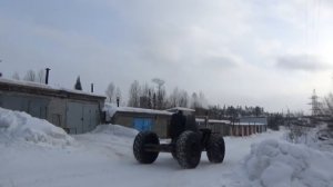 Вездеход переломка на шинах низкого давления Часть 4 Пробные испытания
