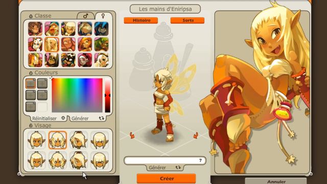 [Nouveautés 2.9] Choix des Visages des Personnages
