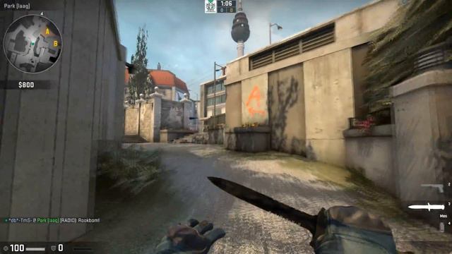 CS:GO A rush basic smokes on overpass смотреть онлайн