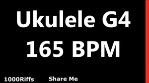 Ukulele Metronome G4 : 165 BPM