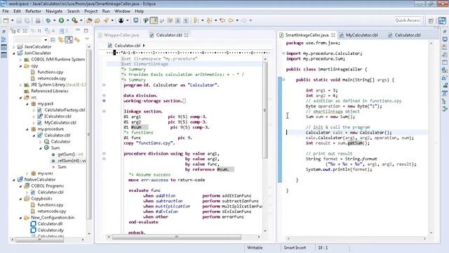 COBOL to Java Interoperability in Visual COBOL for Eclipse смотреть онлайн