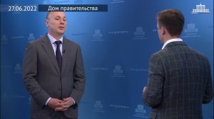 Анзор Музаев на брифинге в Правительстве России