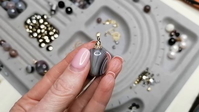 Делаю украшения из АГАТА БОТСВАНА. смотреть онлайн