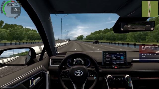 City Car Driving - Toyota RAV4 2021 Steering Wheel Gameplay смотреть онлайн