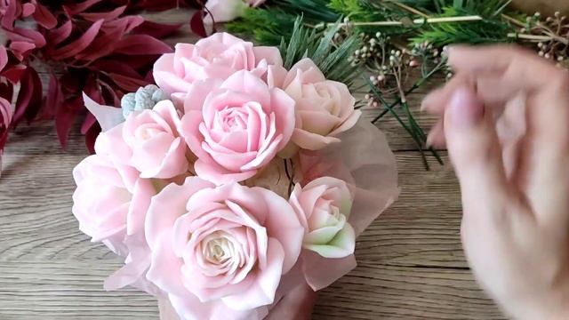 Букет из роз от MyFavoritForms. Собираю цветы. Мыловарение. смотреть онлайн