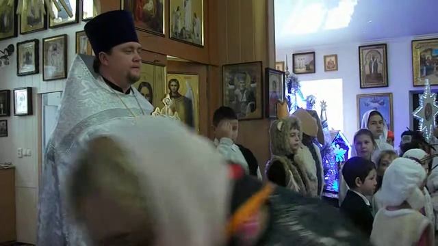 выступление воскресной школы на Рождество Христово часть 1 смотреть онлайн
