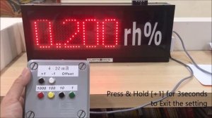 4 to 20mA Customize LED Display | 4 digit | Scale able rh % Display | RS232 | RS485 | Custronics