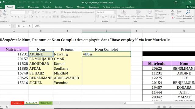 #FonctionRECHERCHECONCATENER смотреть онлайн