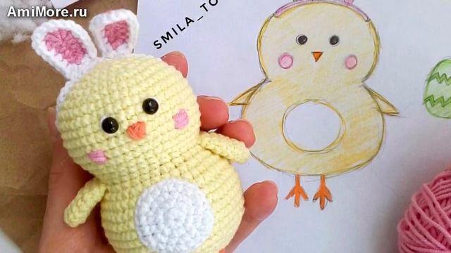Амигуруми: схема цыпленок Цыпа. Игрушки вязаные крючком - Free crochet patterns. смотреть онлайн