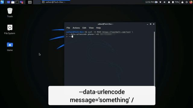 How to Send Text Message from Terminal in Kali Linux | 2020.3