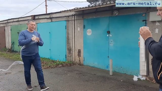 Тест ручной стрейч пленки на растяжение. смотреть онлайн