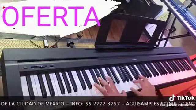 Yamaha Piano digital ponderado de 88 teclas P45 смотреть онлайн