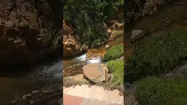 Beautiful waterfall at Walter Sisulu National Botanical Garden in South Africa.