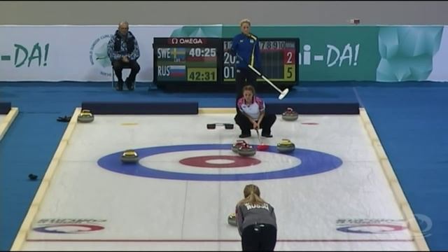 CURLING: World Junior Chps 2013 - Women Draw 6 SWE-RUS смотреть онлайн