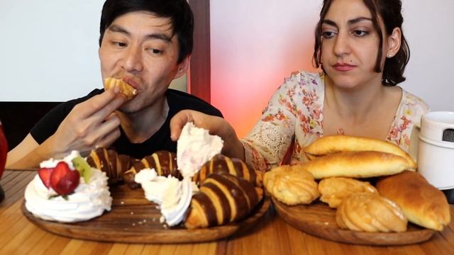 MUKBANG/ МУКБАНГ-- ПИРОЖНЫЕ/СЛАДКИЙ МУКБАНГ-- CAKE/SWEET MUKBANG! не асмр
