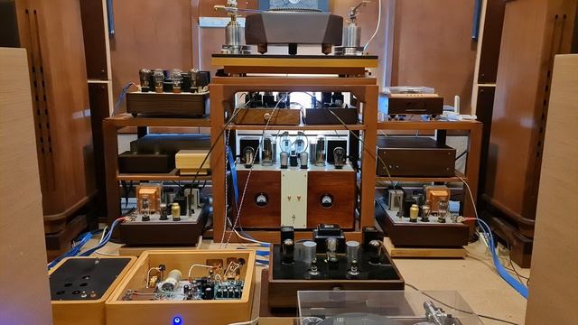 300B Single Ended Triode  Monoblock Power DIY. with the driver Old tubes from 1930s