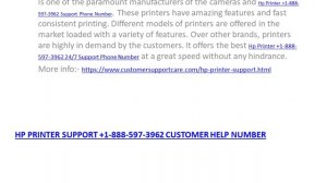 Hp Printer +1-888-597-3962 Help Desk Support Phone Number