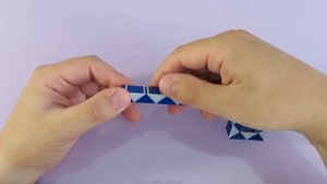 КАСТЕТ из змейки Рубика - схема сборки. Фигура № 77