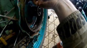 Мотоцикл урал. Снятие колеса. Покатушки.