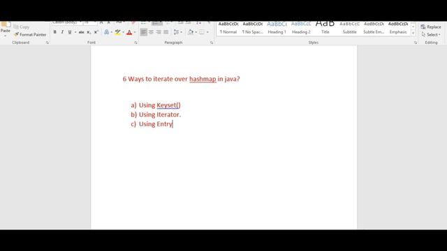 5 Different ways to iterate Hashmap in java?