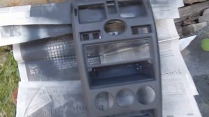 Установка вольтметра в приору,Покраска консоли,  Ч_2