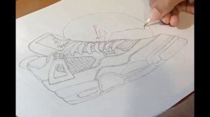 Drawing the Jordan 4 "Toro Bravo"