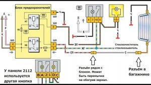 ВАЗ-2110 2111 2112 обогрев стекла