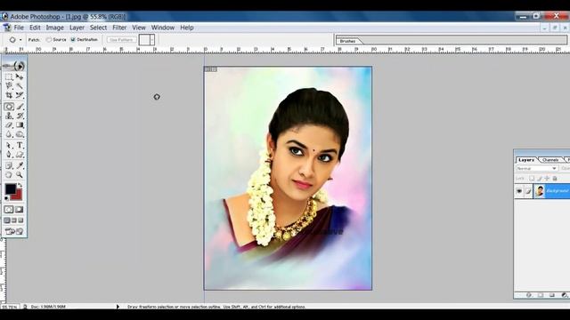 Healing Brush And Patch Tool In Photoshop | Healing brush Tool Aur Patch Ka Use In Photoshop hindi смотреть онлайн