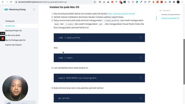 GOLANG - #1 TUTORIAL CARA INSTALASI GOLANG BAHASA INDONESIA смотреть онлайн