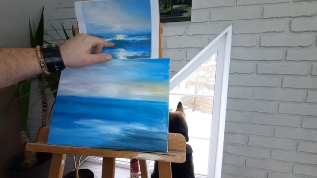 Рисуем море акрилом смотреть онлайн