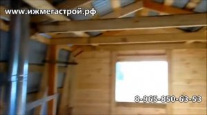 Баня 6х4 из бруса 150х150 с мансардой.