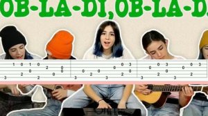 obladi oblada by Gabriela bee guitar cover with tabs | obladi oblada Fingerstyle