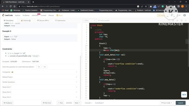 IMPLEMENT STACK FROM SCRATCH||STACK||DATA STRUCTURES||ARRAY||LINK LIST смотреть онлайн
