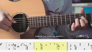 Death Bed Fingerstyle Guitar Tutorial | Free Tabs | Powfu | Arranged by Edward Ong