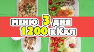 Вкусно! Доступно! МЕНЮ НА ДЕНЬ 1200 кКал: Заготовки еды на 3 дня. Завтрак Обед Ужин Перекусы