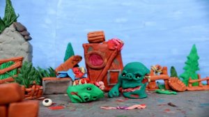 Angry Birds Zombies Part 19 (Claymotion)Stopmotion