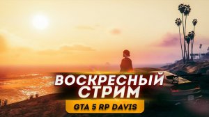 ВОСКРЕСНЫЙ СТРИМ GTA 5 RP DAVIS ?ФАРМИМ ДЕНЬГИ? Впервые играю в GTA 5 RP | ДЕНЬ 8 |