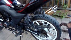 цепь на Мото (Китаец Suzuki SX-R 250)