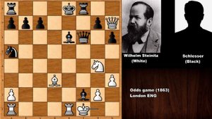 Epic Forced Move: Wilhelm Steinitz vs Schlesser - London (1863)