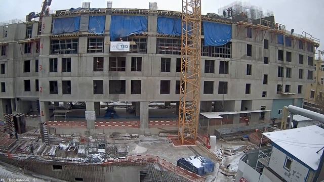 Таймлапс Басманный 5. 05 ноября 2016. Камера 2 смотреть онлайн