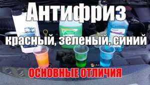 Антифриз красный - зеленый - синий. В чем разница? Просто о сложном