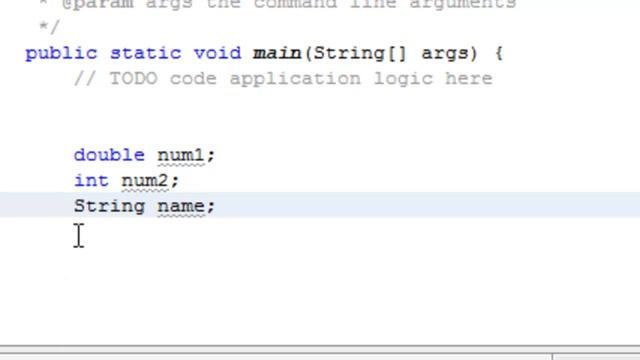 java: declaring and initializing variables - lesson 5