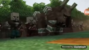 Minecraft рейд на деревню
