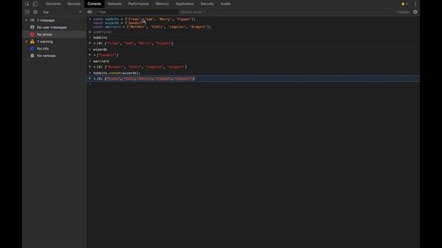 concat() - JavaScript Array Method