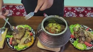 Говяжий хвост в афганском казане | Street food | Gurman TV