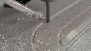 Фрезеровка столешницы из искусственного камня