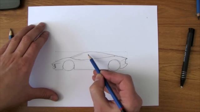 How to Draw a Sports Car Lamborghini смотреть онлайн