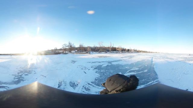 Мариуполь. Зимнее море. Видео 360